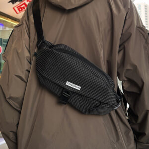 2026 New Lightweight Nylon Chest Women, Outdoor Cycling Phone For Men, Trendy Checkered Crossbody B, Multi-use Waist