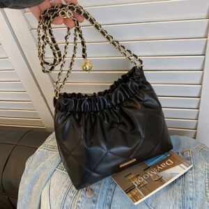 High-Quality Texture Small For Women 2026 New Summer Quilted Chain Internet Celebrity Trendy Shoulder Bucket Bag