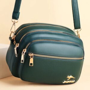 High Quality Soft Leather Purse Fashion Women Shoulder Messenger Multi-pocket Wear-resistant Bag Ladies Handbag Sac