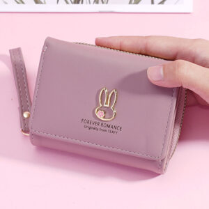 Women’s Short Fashion Simple Korean Style Coin Purse Multi-Functional Multi-Card Slot Small Wallet