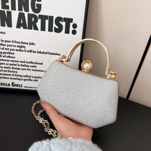 Fashionable Evening Chain High-Quality Women’s Unique Handheld Shiny Bag