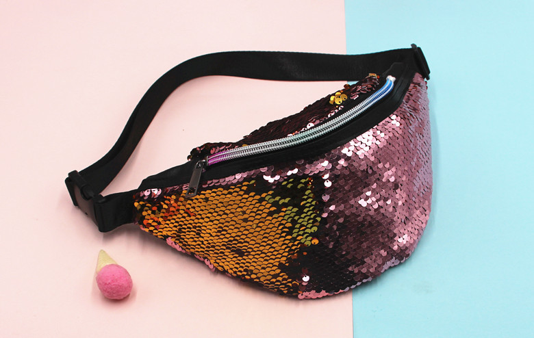 New Women's Mermaid Waist Fashion Sports Shoulder Crossbody Sequin Bag For Women - Image 8