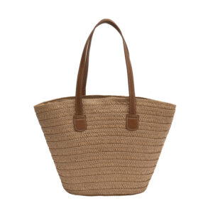 Summer Straw For Women Large Capacity 2026 New Vacation Beach Woven Bucket Bag Seaside Handheld Shopping Basket