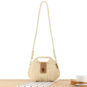 New Niche Style Paper Rope Braided Crossbody Seaside Holiday Beach Bag