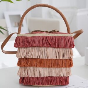Women’s Bags New Woven Straw Female Niche Design Shoulder Messenger Summer High End Handbag Ladies Bag