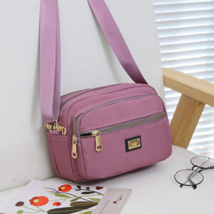 2026 New Canvas Small Waterproof Crossbody Mom Single Shoulder Oxford Cloth Women’s Bag Casual Multi-layer