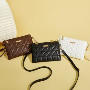 Ultra-Slim Vegan Leather Crossbody Phone Bag – Minimalist Essential Pouch For IPhone, Cards & Daily Must-Haves​