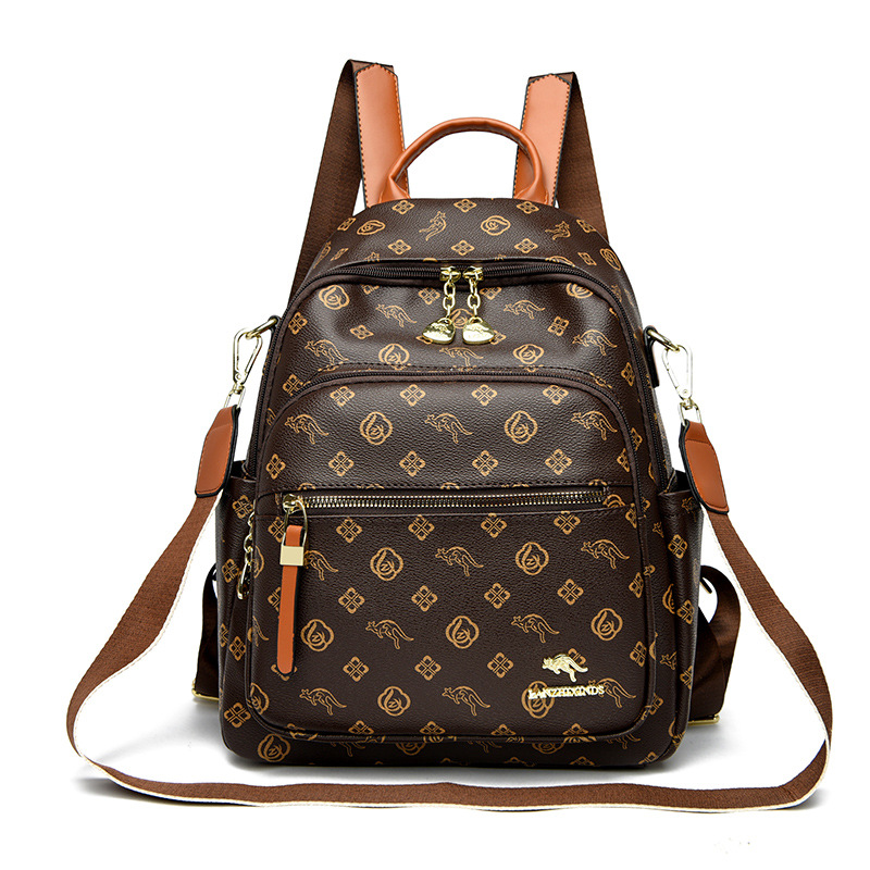 Bags New Women's Backpack Soft Leather Mommy Travel Bag Large Capacity - Image 7