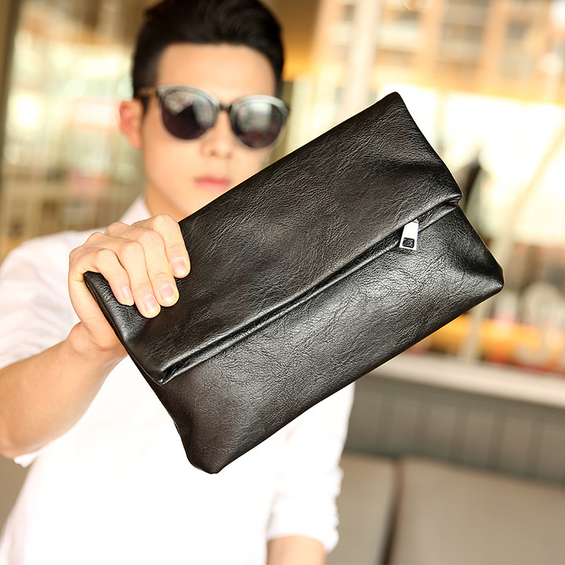 Wrist New Fashion Foldable Business Casual Trendy Men's Clutch Bag