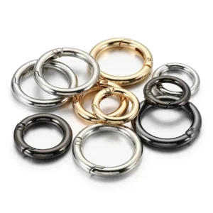 6Pcslot Gate O Ring Buckle Metal Clasps Ciner Snap Hook Spring Keyring DIY Bag Luggage Jewelry Accessories 250911