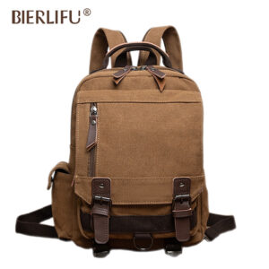 Fashionable durable men’s and women’s canvas backpacks, casual business commuting computer bags, travel single backpacks