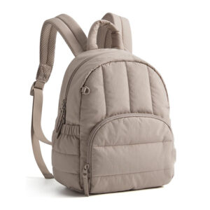 Women’s Mini Bahtweight Down Filled Quilted Casual Backpack Waterproof Black Schoolbag Small Wallet For Students