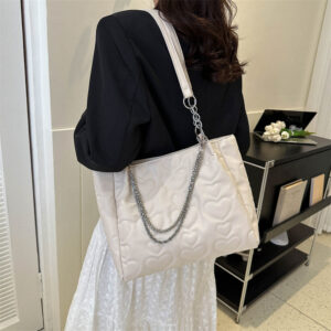 Niche Texture Large Capacity 2026 Summer New Solid Color Embossed Tote Fashion Shoulder Bag For Women