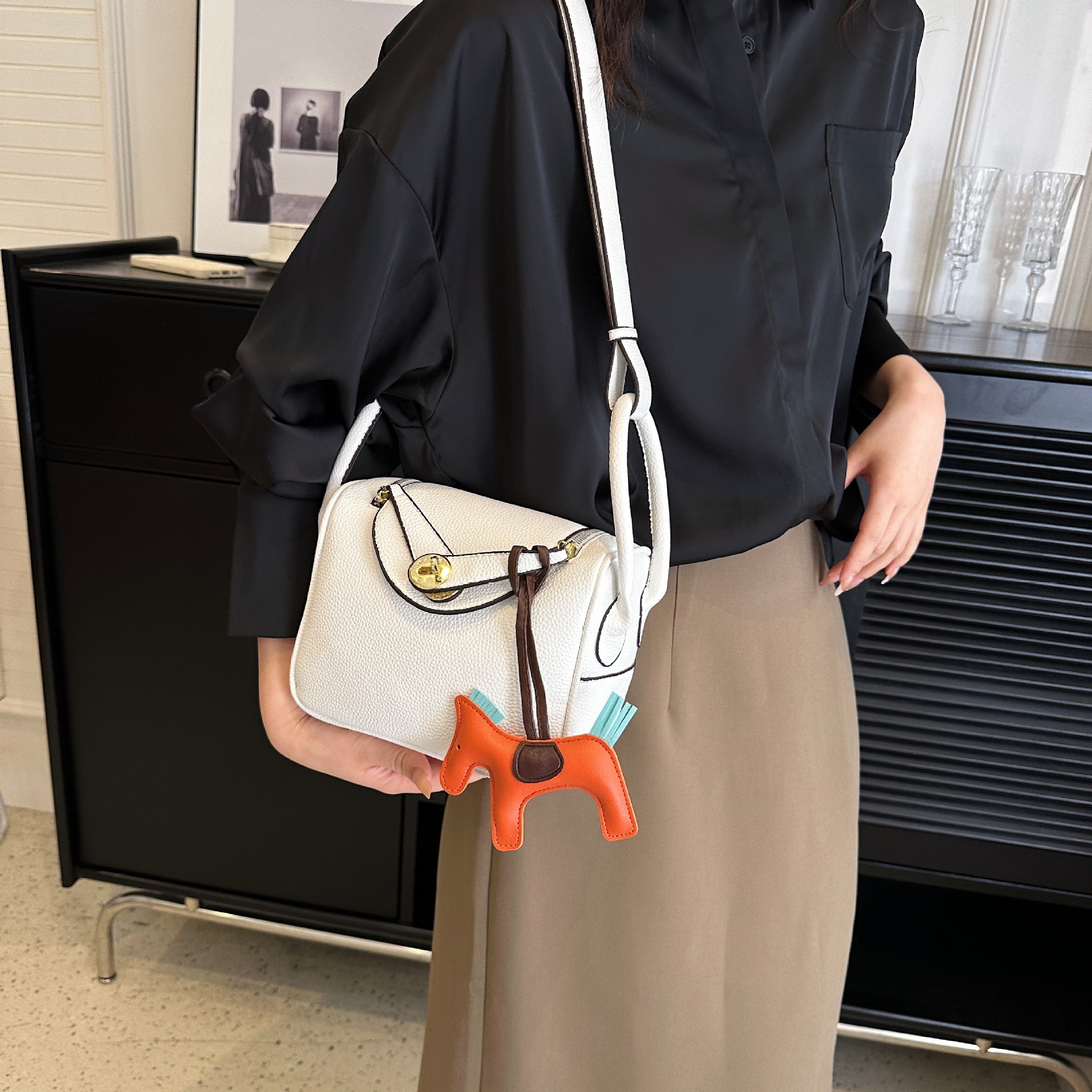 High-end quality PU mini small Lindy fashion crossbody doctor women's bag Bags - Image 2