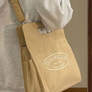 Large capacity commuting for class, new style, old fashioned artistic youth canvas women’s bag, versatile shoulder and