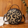 Coffee-colored leopard print