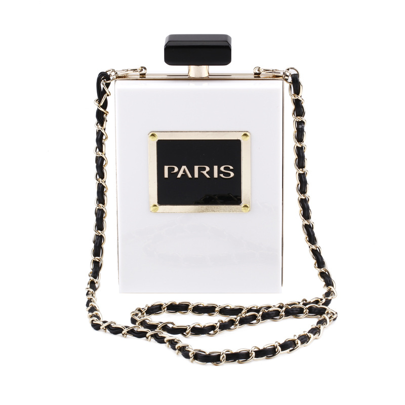 2020 New Transparent Acrylic Vertical Square Single Shoulder Crossbody Party Dress Evening Bag For Women - Image 6
