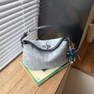 High-end Niche Non-repetitive Denim Woven Dumpling For Women, 2026 New Model, Exquisite Texture, Handb And Crossbody