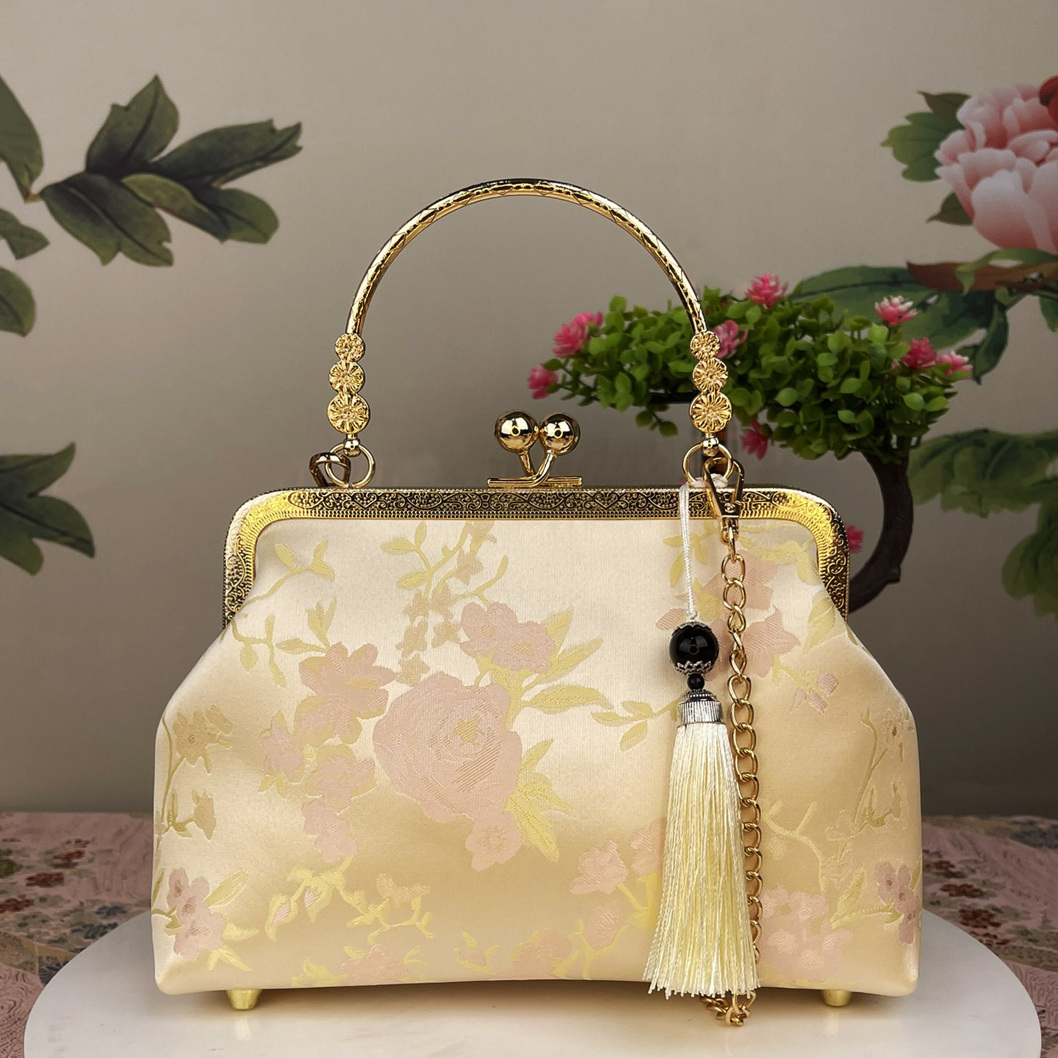 Simple Cheongsam Cross-body Three-purpose Handbag Women's Bag Womenbag - Image 3