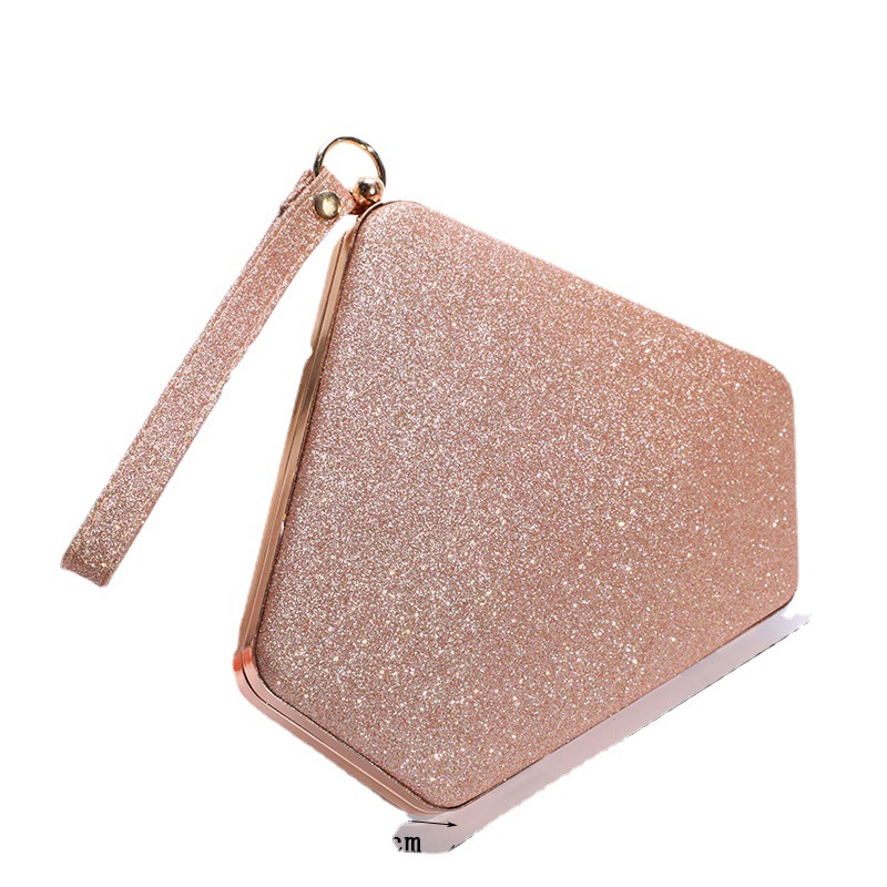 New Fashion Ladies Handbag Shoulder Reflective Sequins Evening Wedding Makeup Bag - Image 4