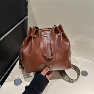 High-End Bucket For Women, Large Capacity 2026 New Handbag, Commuter Versatile Shoulder And Crossbody Bag