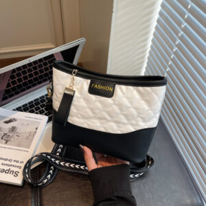 Fashionable Commuting Quilted Embroidered Women’s 2026 New Shoulder Versatile Elegant Crossbody Bucket Bag Trendy