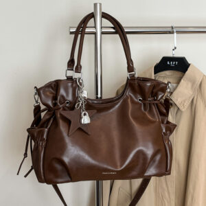 Large-capacity Vintage Women’s For Autumn And Winter, Versatile 2026 New Casual Crossbody Bag, Textured Shoulder