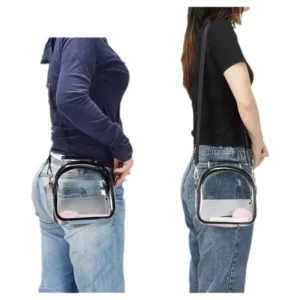 Women Shoulder Transparent Crossbody Messenger Bag Handbag Waterproof PVC Pockets For Summer Travel 250312