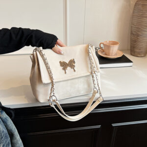 Korean Style Fashion Simple Large Capacity For Women 2026 Spring Summer New Bowknot Underarm Fashionable Shoulder Bag