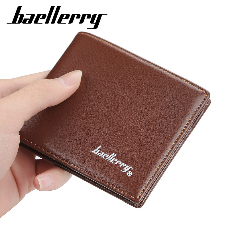 Bags Men's Short Style Thin Multi Card Slot Open Stylish Soft Leather Horizontal Wallet - Image 4