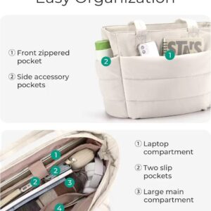 Large Capacity Women’s Handbag High-end Lightweight Cotton Down Tote Yoga Fitness Travel Bag