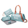 Light blue three small bags