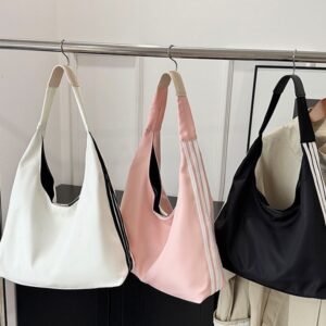 Korean Niche Single-shoulder Underarm Women, Fashionable, Simple, High-end, Hand-held Dumpling Bag, Suitable For Class