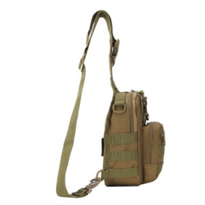Tactical Crossbody Sling Pack – Waterproof & Expandable, 20L Military Molle Backpack For Hiking, Cycling, Camping