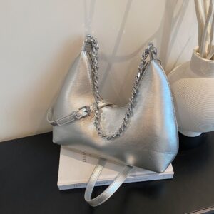 Vintage For Women 2026 New High-End Niche Crossbody Commuter Shoulder Underarm Crescent Small Tote Bag