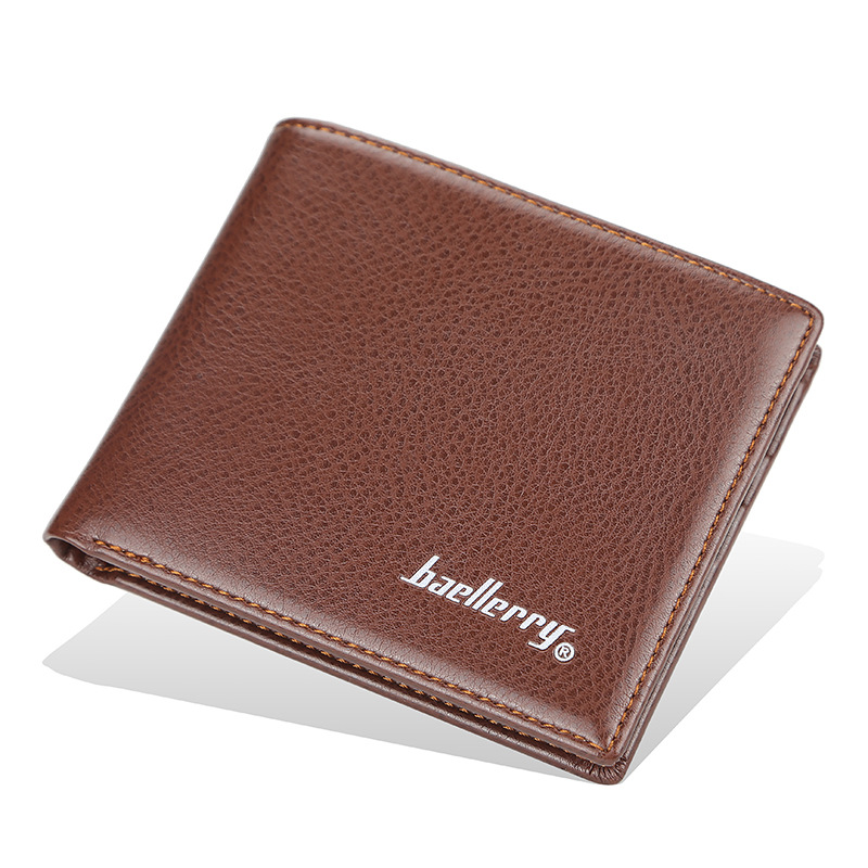 Bags Men's Short Style Thin Multi Card Slot Open Stylish Soft Leather Horizontal Wallet - Image 5