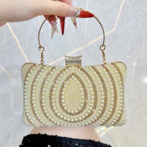 New Fashion Women’s Handbag With Rhinestones, Evening Bag, Elegant Versatile Clutch For Women