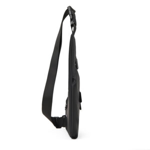 New anti-theft close fitting gun triangle leather men’s left and right crossbody casual chest bag