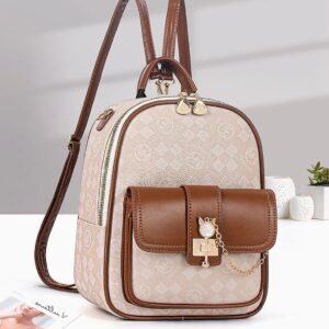Convertible Messenger Bag, Printed Women Travel Backpack, Large Capacity School Bag.