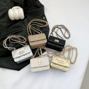 Quilted Solid Color Chain Small Square 2026 New Trendy Fashion Shoulder Simple Stylish Crossbody Women’s Bag