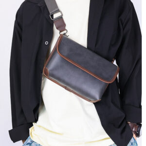Boys trend men’s street fashion small student youth messenger shoulder bag new