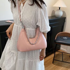 Vintage For Women 2026 New High-End Niche Crossbody Commuter Shoulder Underarm Crescent Small Tote Bag