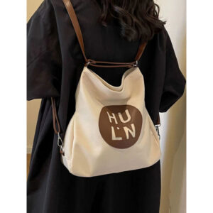 Summer Women Large Capacity Three-in-One Backpack Double For Travel Lightweight Single Shoulder Crossbody Bag Textured