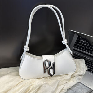 Bags Texture Women’s 2026 Summer New Solid Color PU Underarm Bag Stylish Commuter Handbag