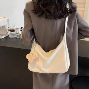2026 New Soft Leather Casual Large Capacity Commuter For Women, High-End Vintage Versatile Shoulder Crossbody Bag