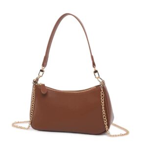 Clutch Tote Handbags, Women’s Shoulder Crossbody Bags Mini Hobo Bag Retro Vegan Leather Trendy Handbag