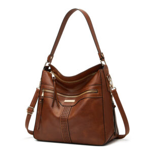 PU 2026 New Fashion Middle-aged Shoulder Large Capacity Soft Leather Retro Women’s Hand Bag