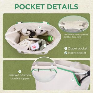 Large Capacity Tennis Tote Bag Portable Sports Racket Backpack For Badminton Storage