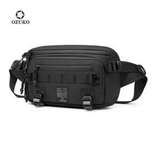 OZUKO Waist Fanny Pack Men&Women Hip Bum Bag with Adjustable Strap for Outdoors Workout Traveling Casual Running Hiking