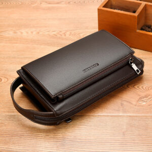 2026 New Clutch Bag With Password Lock, Anti-theft, Large Capacity, Multi-pocket Handbag, Business Clutch, Leather Men’s